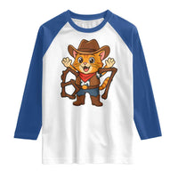 Funny Six Seven Meme Cowcat Raglan Shirt Gen Alpha Slang Gift - Wonder Print Shop