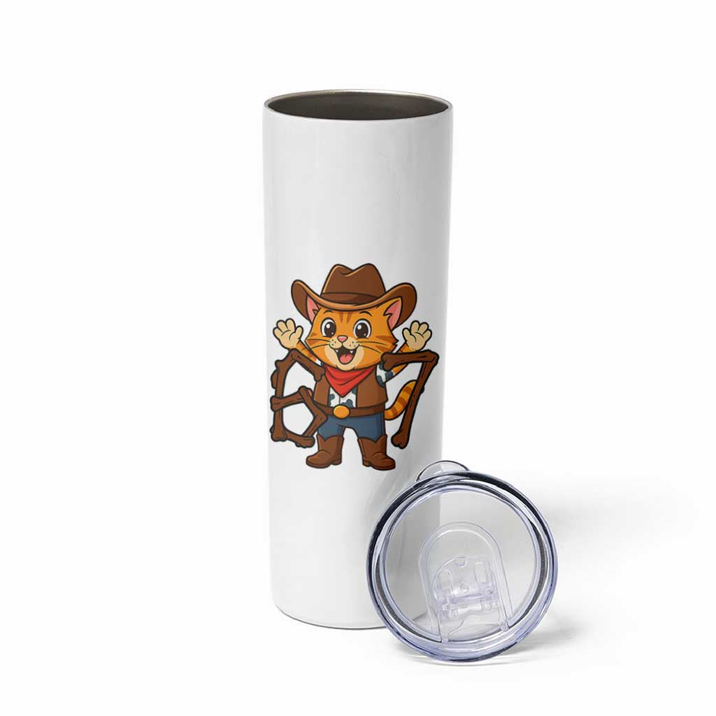 Funny Six Seven Meme Cowcat Skinny Tumbler Gen Alpha Slang Gift - Wonder Print Shop
