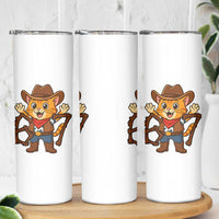 Funny Six Seven Meme Cowcat Skinny Tumbler Gen Alpha Slang Gift - Wonder Print Shop