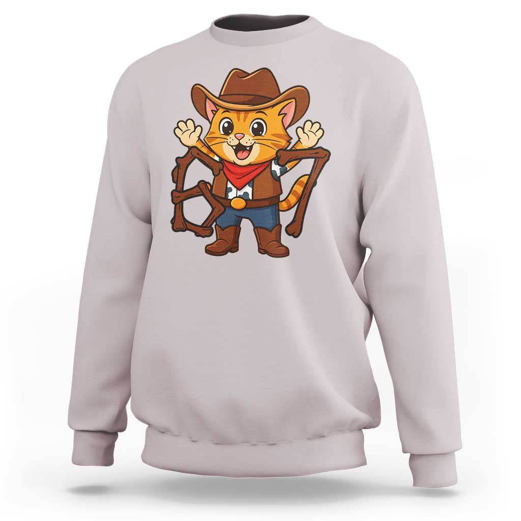 Funny Six Seven Meme Cowcat Sweatshirt Gen Alpha Slang Gift - Wonder Print Shop