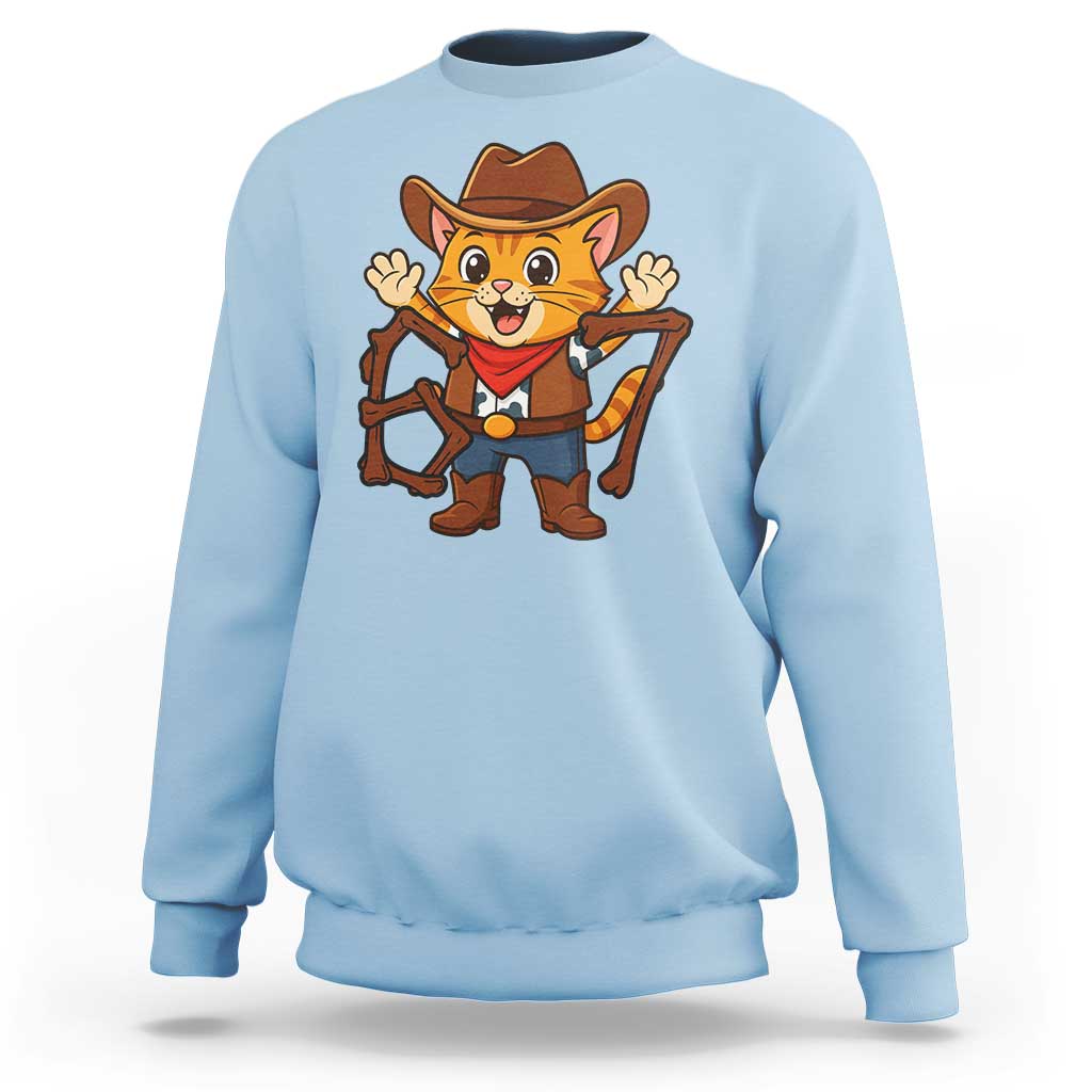 Funny Six Seven Meme Cowcat Sweatshirt Gen Alpha Slang Gift - Wonder Print Shop