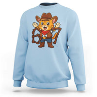 Funny Six Seven Meme Cowcat Sweatshirt Gen Alpha Slang Gift - Wonder Print Shop