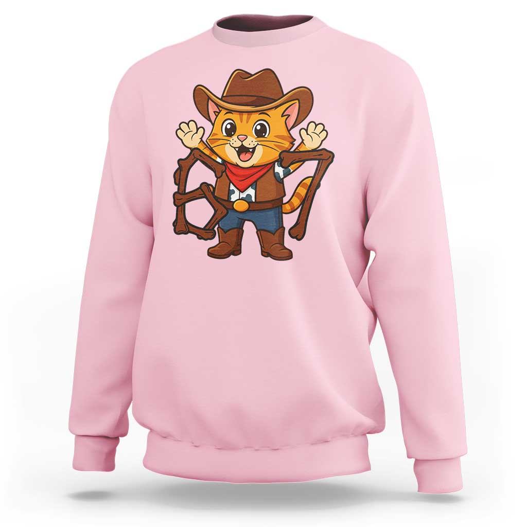 Funny Six Seven Meme Cowcat Sweatshirt Gen Alpha Slang Gift - Wonder Print Shop