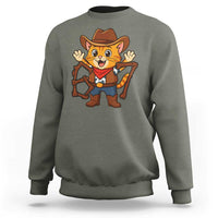 Funny Six Seven Meme Cowcat Sweatshirt Gen Alpha Slang Gift - Wonder Print Shop