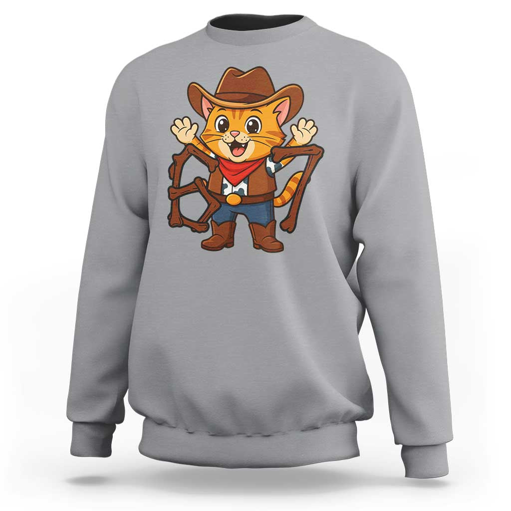 Funny Six Seven Meme Cowcat Sweatshirt Gen Alpha Slang Gift - Wonder Print Shop