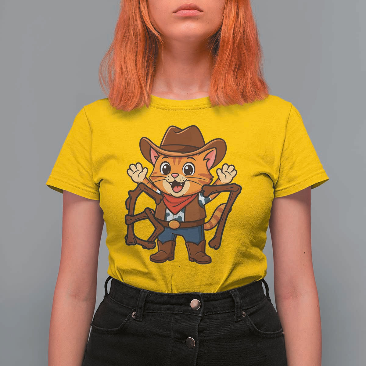 Funny Six Seven Meme Cowcat T Shirt For Women Gen Alpha Slang Gift - Wonder Print Shop