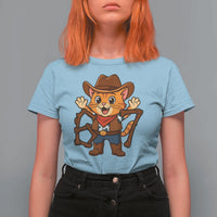 Funny Six Seven Meme Cowcat T Shirt For Women Gen Alpha Slang Gift - Wonder Print Shop