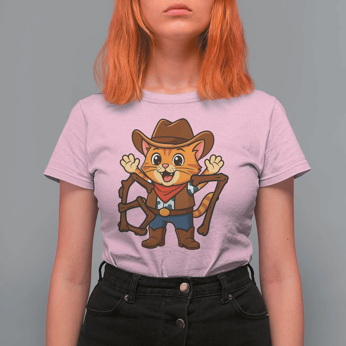 Funny Six Seven Meme Cowcat T Shirt For Women Gen Alpha Slang Gift - Wonder Print Shop
