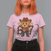 Funny Six Seven Meme Cowcat T Shirt For Women Gen Alpha Slang Gift - Wonder Print Shop