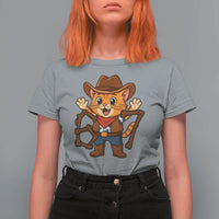 Funny Six Seven Meme Cowcat T Shirt For Women Gen Alpha Slang Gift - Wonder Print Shop