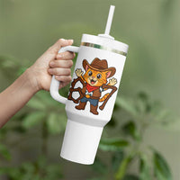 Funny Six Seven Meme Cowcat Tumbler With Handle Gen Alpha Slang Gift - Wonder Print Shop