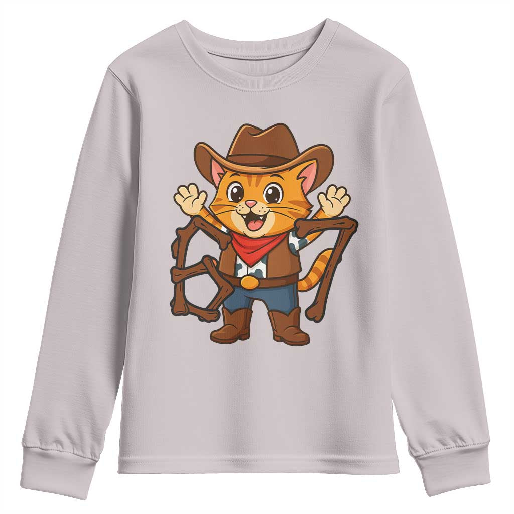 Funny Six Seven Meme Cowcat Youth Sweatshirt Gen Alpha Slang Gift - Wonder Print Shop