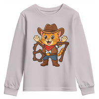Funny Six Seven Meme Cowcat Youth Sweatshirt Gen Alpha Slang Gift - Wonder Print Shop