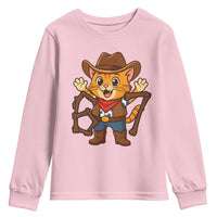 Funny Six Seven Meme Cowcat Youth Sweatshirt Gen Alpha Slang Gift - Wonder Print Shop