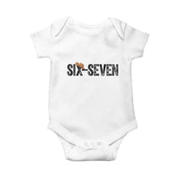 Six Seven Meme Gen Alpha Cowboy Hat Baby Onesie Funny Western Gift - Wonder Print Shop