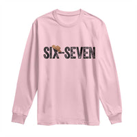 Six Seven Meme Gen Alpha Cowboy Hat Long Sleeve Shirt Funny Western Gift - Wonder Print Shop