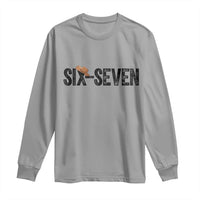 Six Seven Meme Gen Alpha Cowboy Hat Long Sleeve Shirt Funny Western Gift - Wonder Print Shop