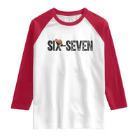 Six Seven Meme Gen Alpha Cowboy Hat Raglan Shirt Funny Western Gift - Wonder Print Shop