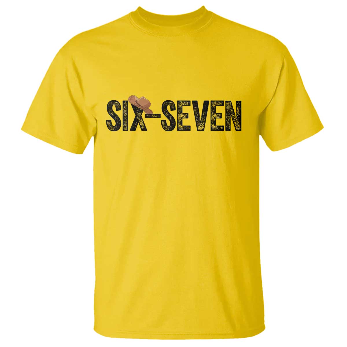 Six Seven Meme Gen Alpha Cowboy Hat T Shirt Funny Western Gift - Wonder Print Shop