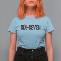 Six Seven Meme Gen Alpha Cowboy Hat T Shirt For Women Funny Western Gift - Wonder Print Shop
