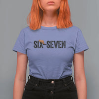Six Seven Meme Gen Alpha Cowboy Hat T Shirt For Women Funny Western Gift - Wonder Print Shop