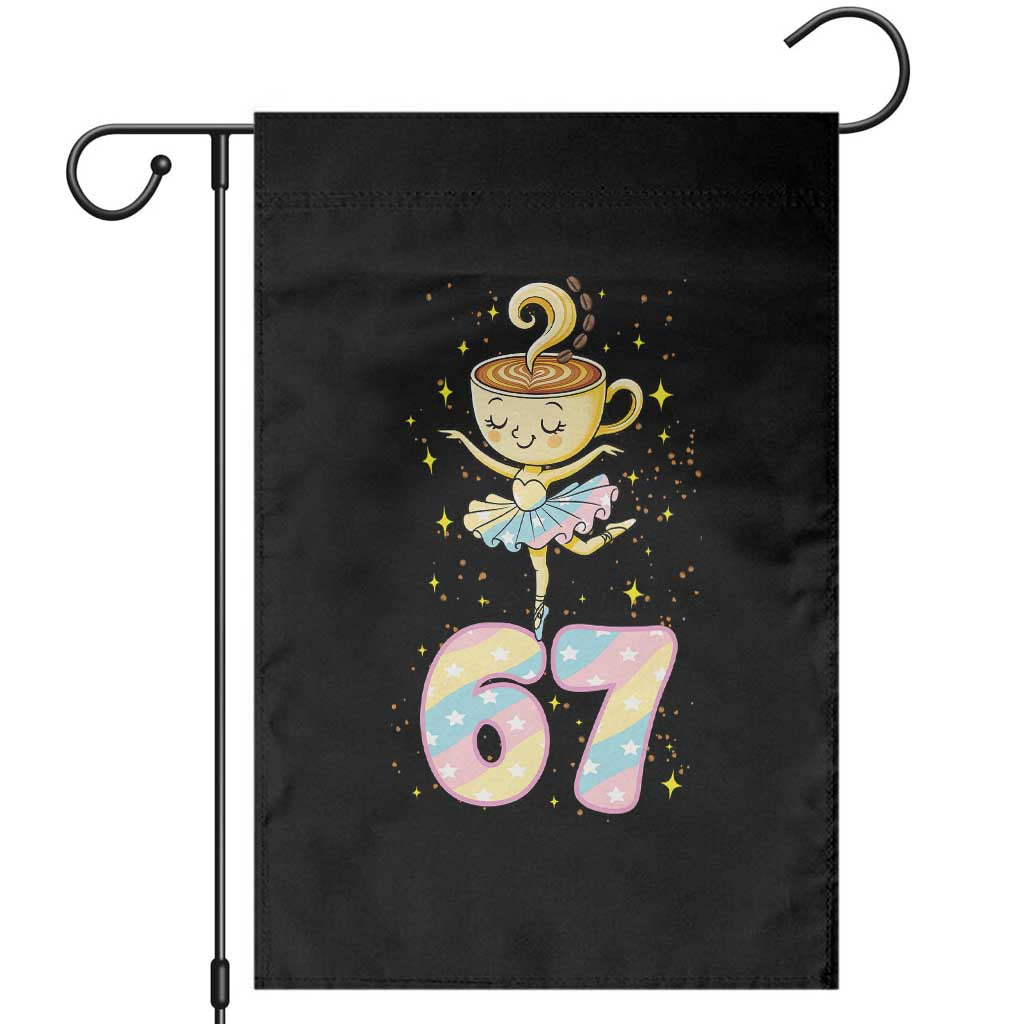Funny Ballerina Cappuccina Ballet Six Seven Garden Flag Brainrot Meme Pastel Gift - Wonder Print Shop