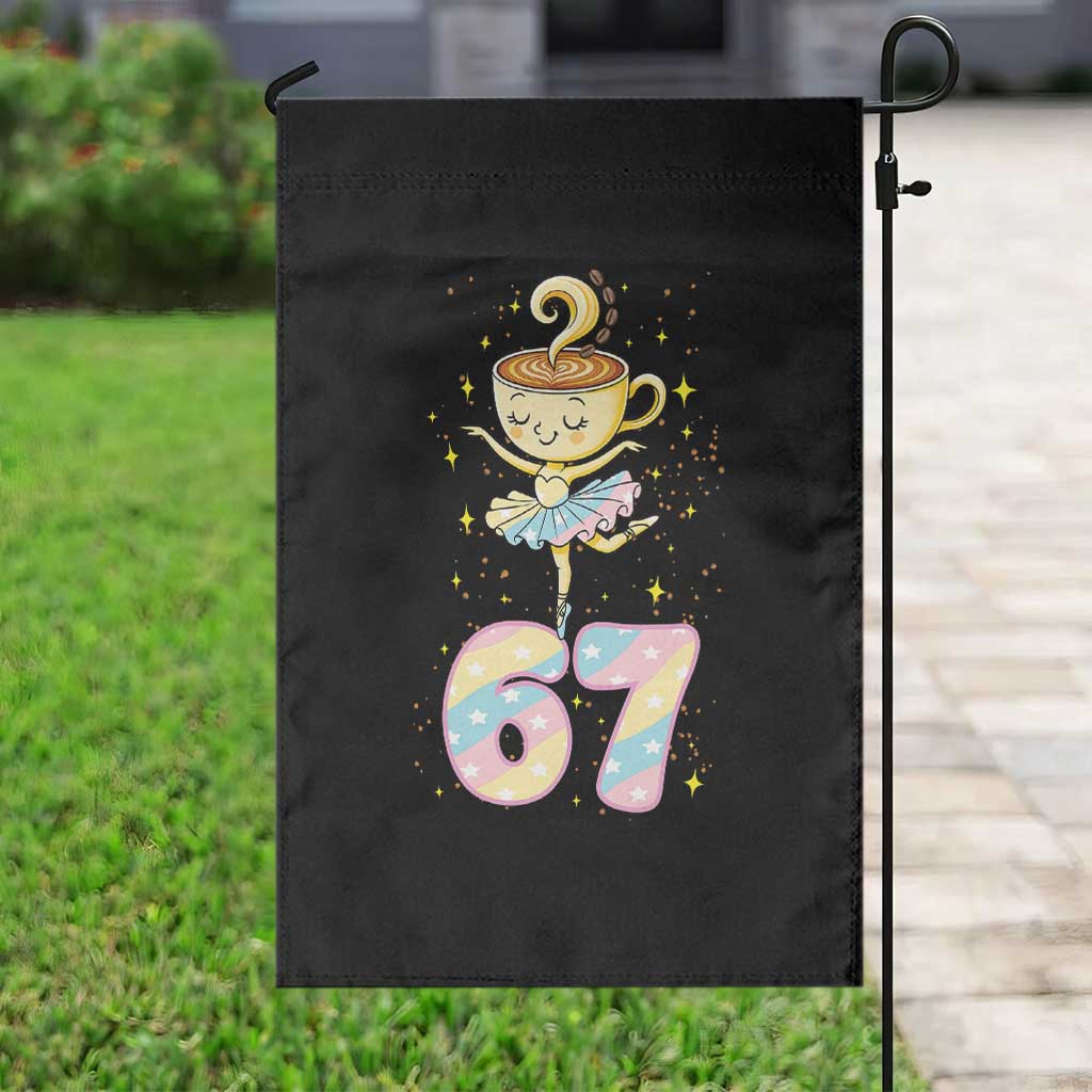 Funny Ballerina Cappuccina Ballet Six Seven Garden Flag Brainrot Meme Pastel Gift - Wonder Print Shop