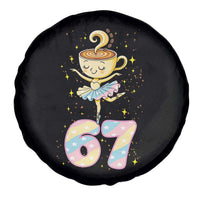 Funny Ballerina Cappuccina Ballet Six Seven Spare Tire Cover Brainrot Meme Pastel Gift - Wonder Print Shop