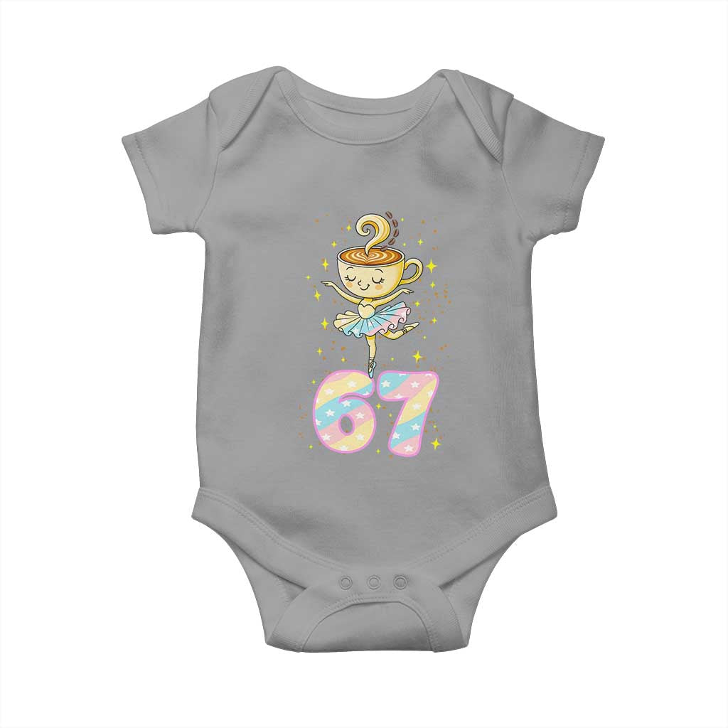Funny Ballerina Cappuccina Ballet Six Seven Baby Onesie Brainrot Meme Pastel Gift - Wonder Print Shop