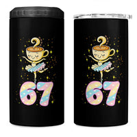 Funny Ballerina Cappuccina Ballet Six Seven 4 in 1 Can Cooler Tumbler Brainrot Meme Pastel Gift - Wonder Print Shop