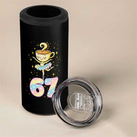 Funny Ballerina Cappuccina Ballet Six Seven 4 in 1 Can Cooler Tumbler Brainrot Meme Pastel Gift - Wonder Print Shop