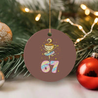 Funny Ballerina Cappuccina Ballet Six Seven Ceramic Ornament Brainrot Meme Pastel Gift - Wonder Print Shop