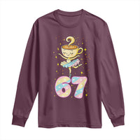 Funny Ballerina Cappuccina Ballet Six Seven Long Sleeve Shirt Brainrot Meme Pastel Gift - Wonder Print Shop