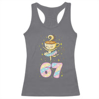 Funny Ballerina Cappuccina Ballet Six Seven Racerback Tank Top Brainrot Meme Pastel Gift - Wonder Print Shop