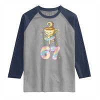 Funny Ballerina Cappuccina Ballet Six Seven Raglan Shirt Brainrot Meme Pastel Gift - Wonder Print Shop