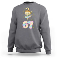 Funny Ballerina Cappuccina Ballet Six Seven Sweatshirt Brainrot Meme Pastel Gift - Wonder Print Shop