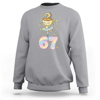 Funny Ballerina Cappuccina Ballet Six Seven Sweatshirt Brainrot Meme Pastel Gift - Wonder Print Shop