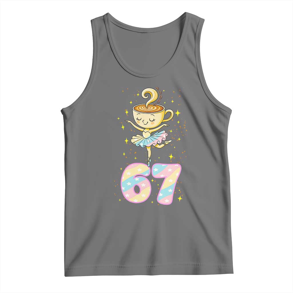 Funny Ballerina Cappuccina Ballet Six Seven Tank Top Brainrot Meme Pastel Gift - Wonder Print Shop