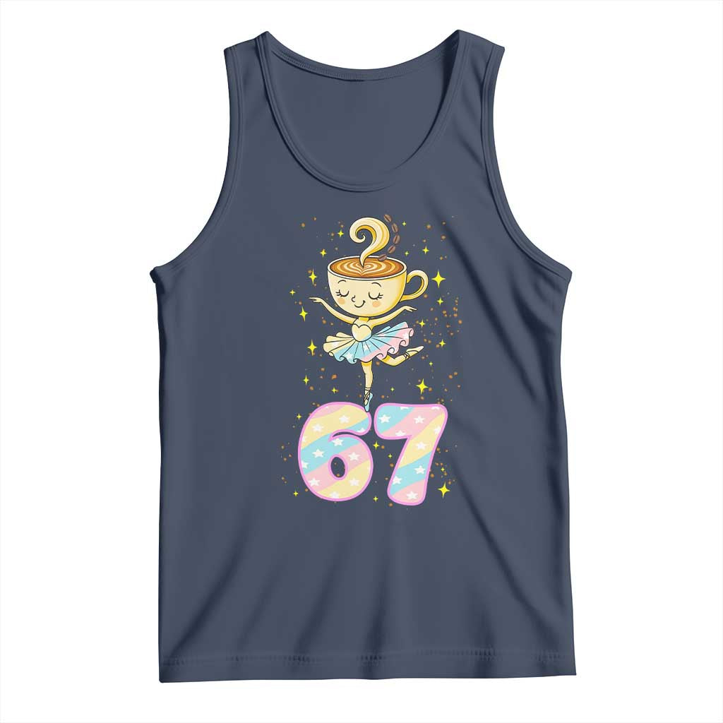 Funny Ballerina Cappuccina Ballet Six Seven Tank Top Brainrot Meme Pastel Gift - Wonder Print Shop