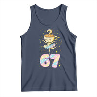 Funny Ballerina Cappuccina Ballet Six Seven Tank Top Brainrot Meme Pastel Gift - Wonder Print Shop