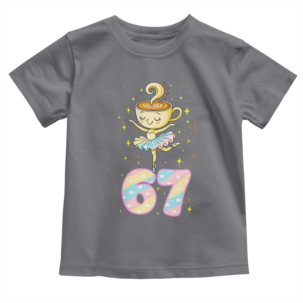 Funny Ballerina Cappuccina Ballet Six Seven Toddler T Shirt Brainrot Meme Pastel Gift - Wonder Print Shop