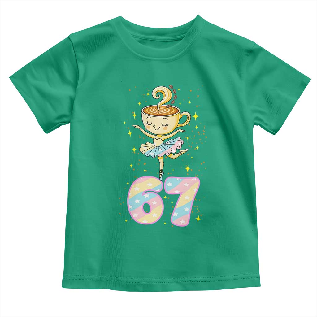 Funny Ballerina Cappuccina Ballet Six Seven Toddler T Shirt Brainrot Meme Pastel Gift - Wonder Print Shop