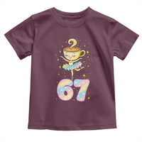 Funny Ballerina Cappuccina Ballet Six Seven Toddler T Shirt Brainrot Meme Pastel Gift - Wonder Print Shop
