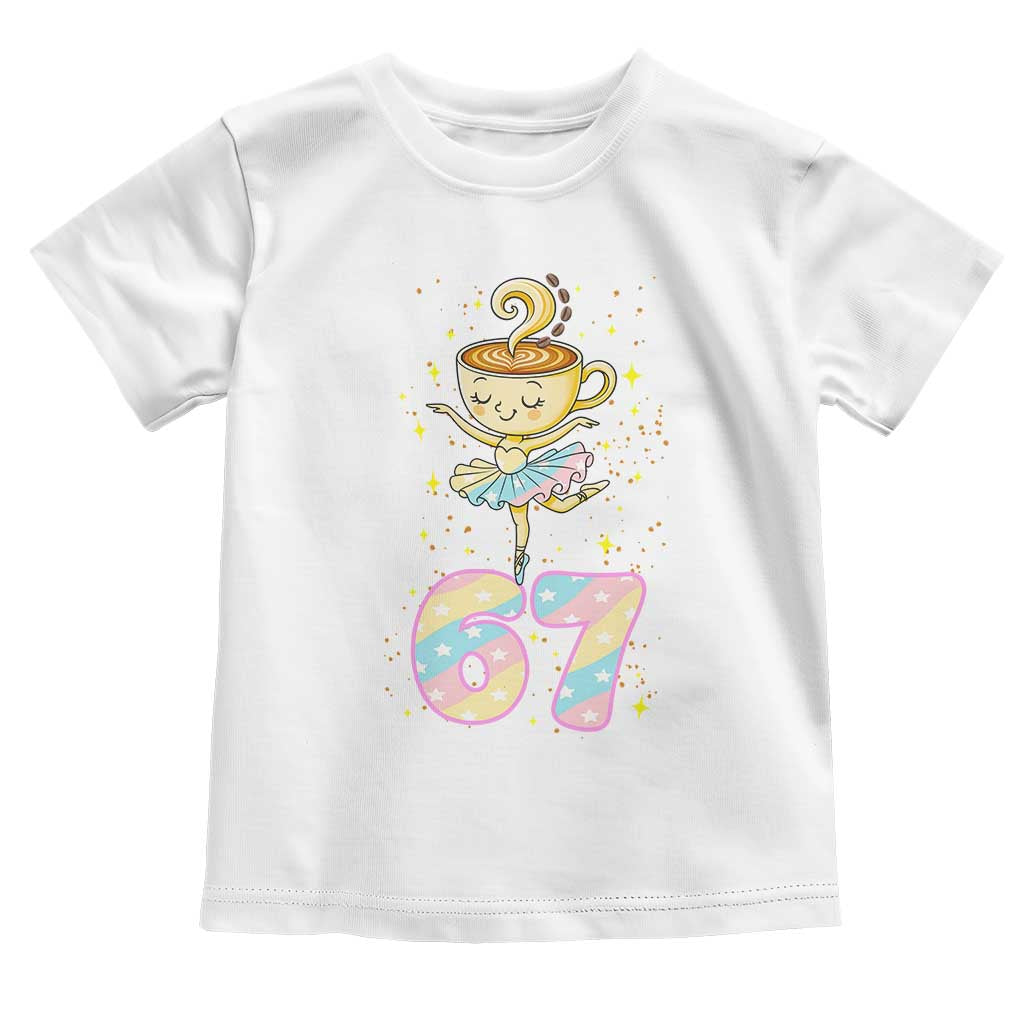 Funny Ballerina Cappuccina Ballet Six Seven Toddler T Shirt Brainrot Meme Pastel Gift - Wonder Print Shop