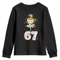 Funny Ballerina Cappuccina Ballet Six Seven Youth Sweatshirt Brainrot Meme Pastel Gift - Wonder Print Shop