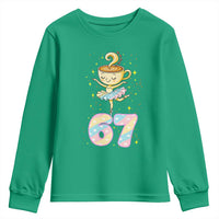 Funny Ballerina Cappuccina Ballet Six Seven Youth Sweatshirt Brainrot Meme Pastel Gift - Wonder Print Shop