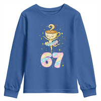 Funny Ballerina Cappuccina Ballet Six Seven Youth Sweatshirt Brainrot Meme Pastel Gift - Wonder Print Shop