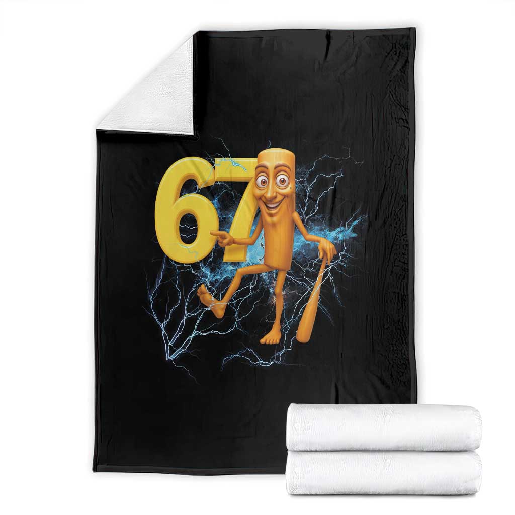 Tung Tung Sahur Six Seven Meme Throw Blanket Funny Gen Z Alpha Gift - Wonder Print Shop