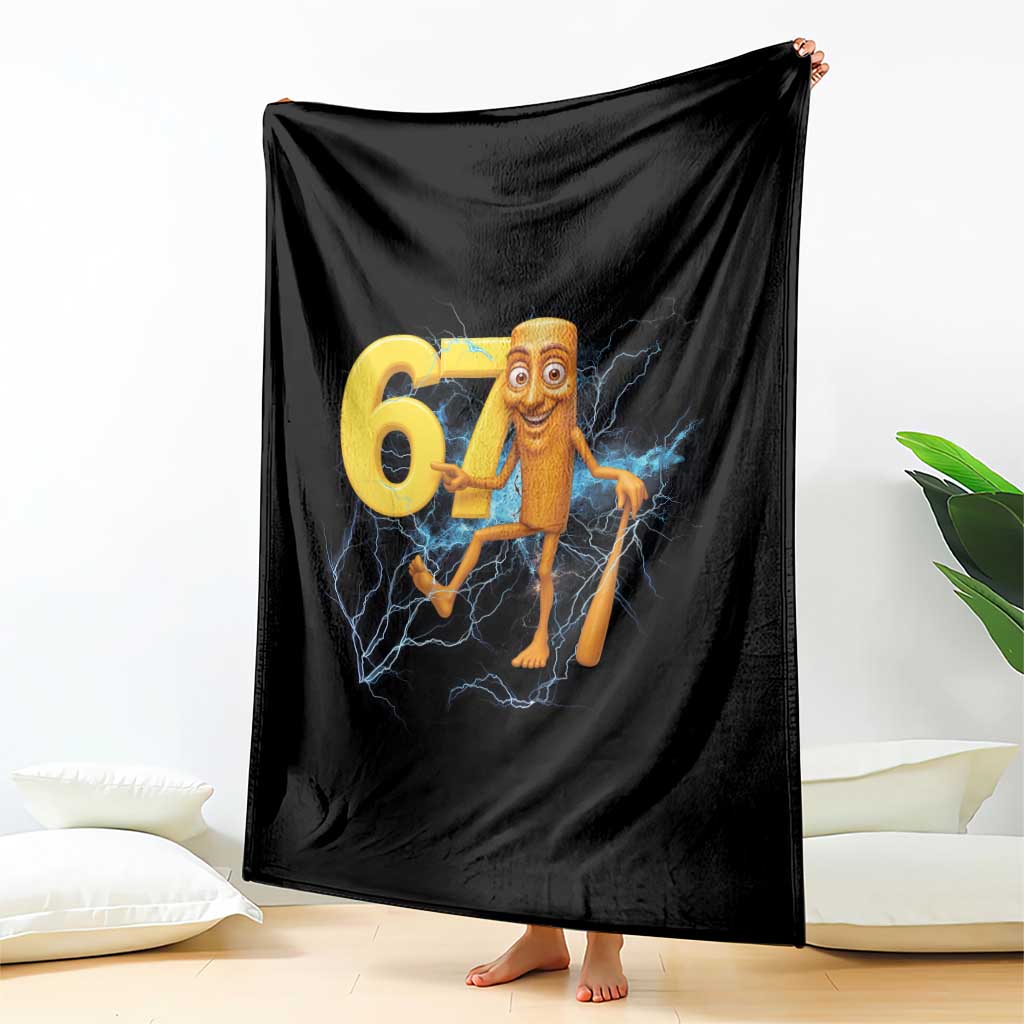 Tung Tung Sahur Six Seven Meme Throw Blanket Funny Gen Z Alpha Gift - Wonder Print Shop