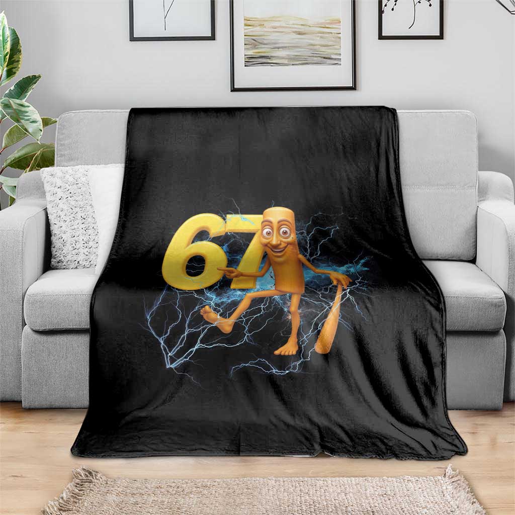Tung Tung Sahur Six Seven Meme Throw Blanket Funny Gen Z Alpha Gift - Wonder Print Shop